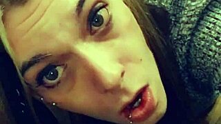 Watch this pretty trans teen tease her cock in pov!