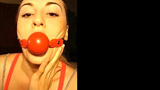 … ballgagged amateur slut being dominated