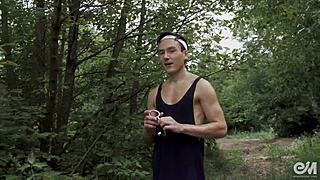 Male Cycling Shorts Turn Into Intense Gay Anal Plug Testing