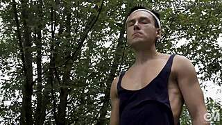 Male Cycling Shorts Turn Into Intense Gay Anal Plug Testing