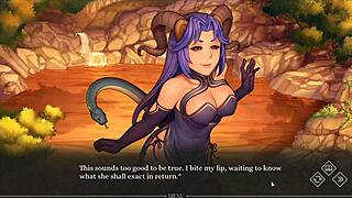 Sexy succubus Hentai game and angel’s magical transformation