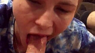 naughty girl gagging and choking on sloppy deepthroat action