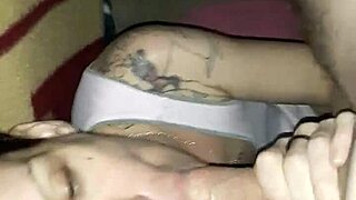 Wife gags on monster cock in POV deepthroat sucking