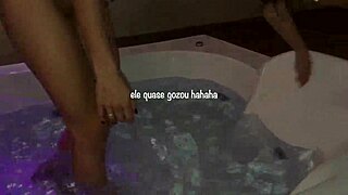 Girlfriend and friend share big black cock in threesome with cuckold husband