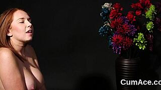 Flirty Looker Receives Facial Cumshot While Sucking Cock