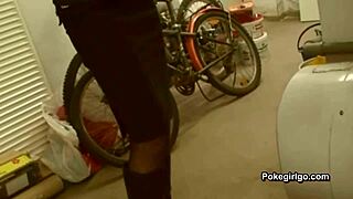 Amateur couple having home sex action.