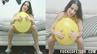 Latina with big tits and ass gets tattooed in fetish action.