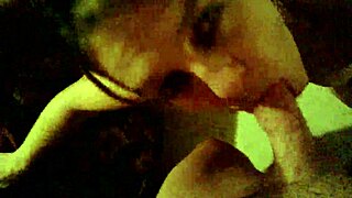 Cum swallowing slut dominates cock