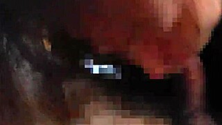 Mature Japanese woman sucks deeply