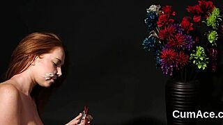 Flirty Looker Receives Facial Cumshot While Sucking Cock