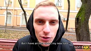 Teen game goes pornographic with blowjob and sex in stockings