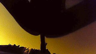 Janna Love's Cute Crossdresser Passionately Plays with 11-Inch Dildo in Homemade Assfucking Scene