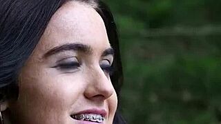 Unusual Looker Swallows Cumshot Facial