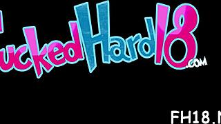 Teen gets oiled massage turning into hardcore sex