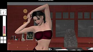 i'm playing grace's day at the office, and it's ending with some fun in lingerie