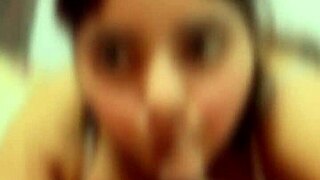 i love watching this hot indian babe suck lover's dick and beg for cum