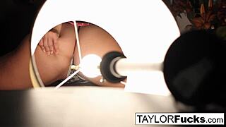 Taylor's Hotel Room Masturbation: Brunette Babe Plays with Pussy and Ass