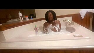 Marliese Morgan Sexy Ebony BBW Lathers Up Tits