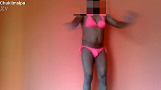 i love shaking my body in this pink bikini dance