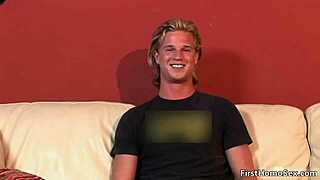Cute Blonde Gay Dude Stripped Naked