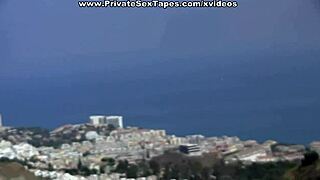 my girlfriend slut does bj in a cable car scene 1