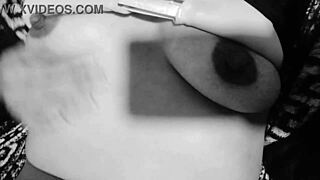 i enjoy playing with my breasts in a fun way