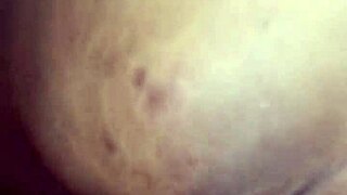 Ebony amateur homemade with creamy and juicy features