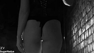 Sugarnadya Performs Chic Dance in Black and White Heels