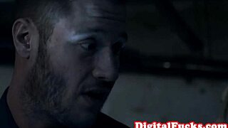 gorgeous babe rides dick on the sofa