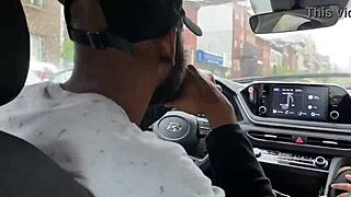 Ebony Teen Rides Big Black Cock for Ride Home