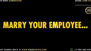 Latina brunette double date turns private