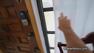 This teen 18+ harlot blows my cock in lingerie for the first time, feeling so real and POV in homemade style.