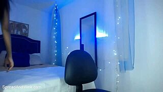 Teen latina camgirl teases with asshole closeup on webcam