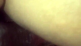 redbone rides big black cock in reverse cowgirl