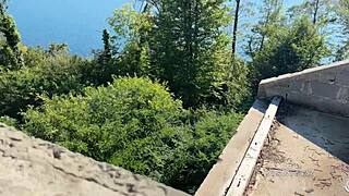 fucked her hot pussy by the sea with a beautiful view