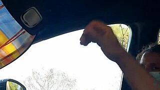 Ride or ride: Handjob and cum shot session of a horny couple