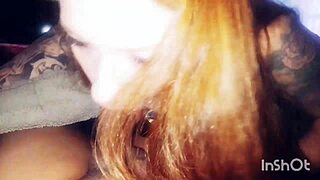 Sister-In-Law In Robe Gives Intense Handjob Until Cum