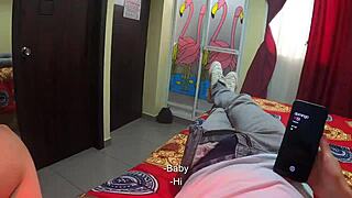 viendo porno con mi hijastro flaco de pito chiquito