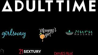 걸스웨이 - 바이올렛 마이어스와 캐롤라이나 코르테즈가 요가 선생 칼리 로즈를 격렬하게 박아