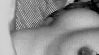 Girl with the shaved pussy hot massage