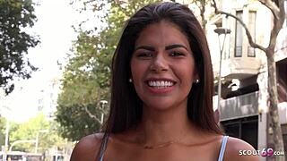 German scout picks up curvy Latina Sheila Ortega  