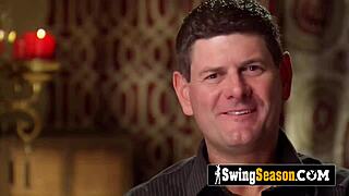 these horny swingers playing naked volleyball in the group game