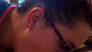 Smoking whore performs deepthroat blowjob and swallows during face fucking