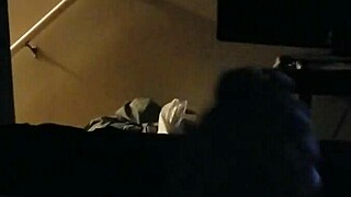 My wife gives a gentle handjob in pov