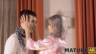 Blonde Mature Slut In Stockings And Heels