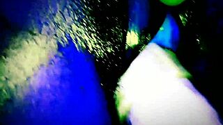 The latina teen reaches an out-of-this-world orgasm using her dildo with her ebony lesbian partner