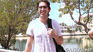 Handsome Dude Engages in Lusty Wild Cock Sucking