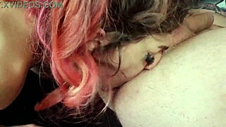 Double penetrated and gagged on camera Busty MILF