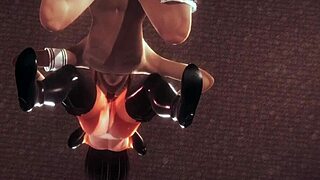 Incredibles Hentai 3D - Violette Handjob, Blowjob, Cunnilingus, and Fucked - Disney Japanese Manga Anime Porn