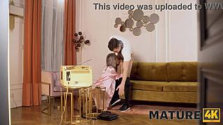 Blonde Mature Slut In Stockings And Heels